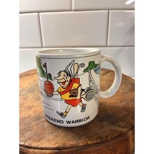 Weekend Warrior Coffee Mug Sports Golf Tennis Football Boxing Soccer Gambling